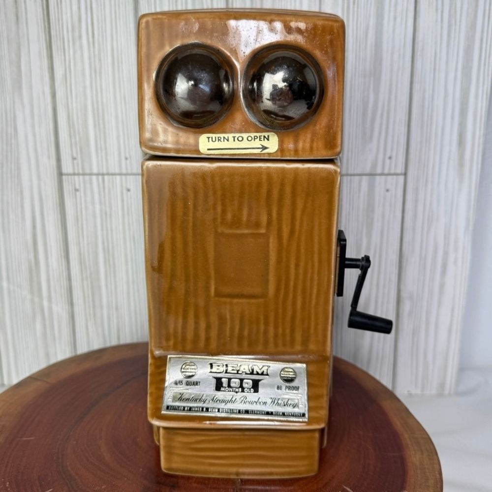 Vintage Jim‎ Beam 1975 Telephone Decanter Regal China 100th Anniversary Empty